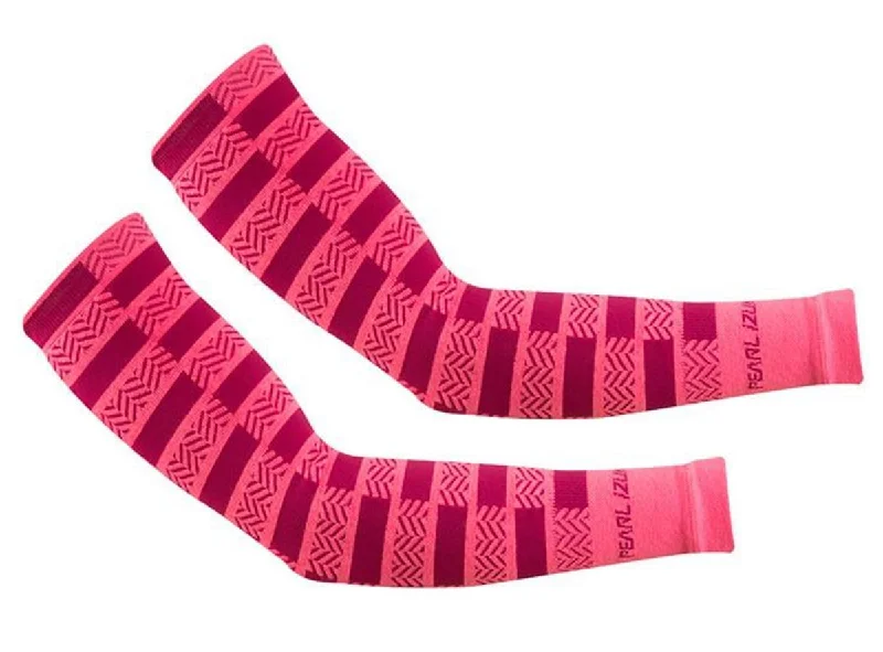 Pearl Izumi Select Thermal Lite Arm Warmer - Screaming Pink Herringbone