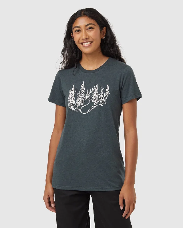 Tie - Dye Women T Shirt with a Bohemian VibeTentree Snowy Trees SS T-Shirt - Women's