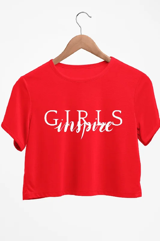 Off - Shoulder Women's Crop Top in Navy for a Chic and Trendy Beach EnsembleGirls Inspire Graphic Printed Red Crop Top