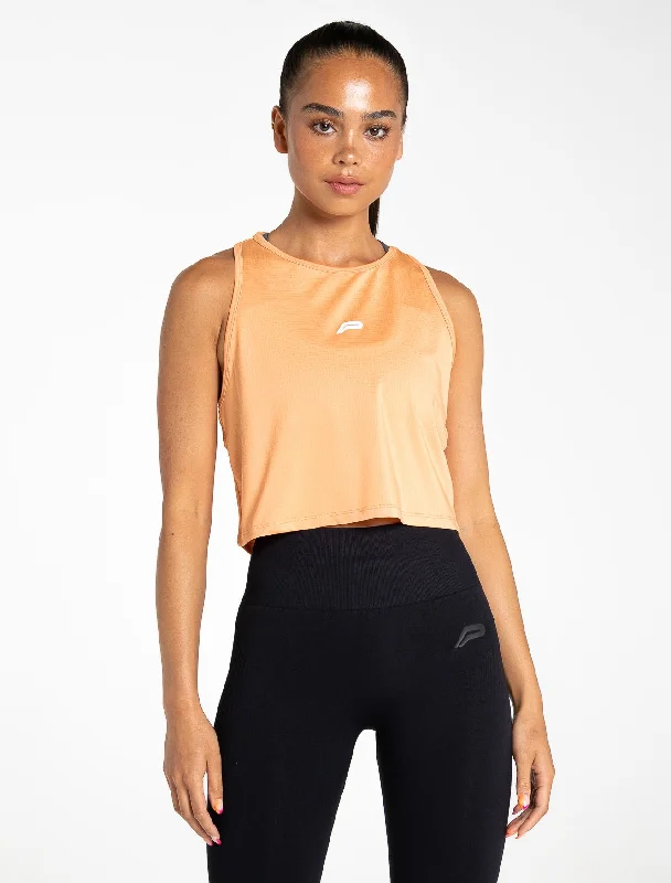 Sequin - Embellished Women's Crop Top in Black for a Glamorous Party LookBreeze Crop Tank - Coral