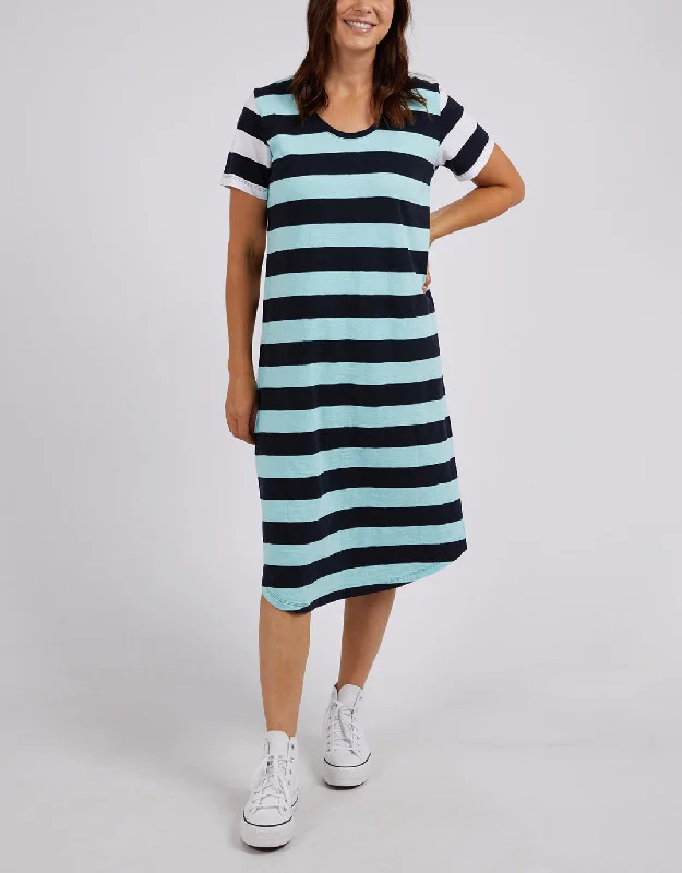 Mercury Stripe Dress - Tonic Blue/Navy Stripe