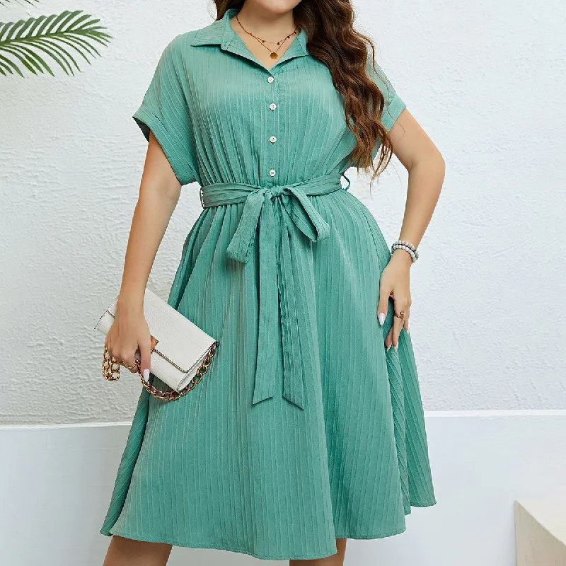 Green Semi Formal Midi Dress