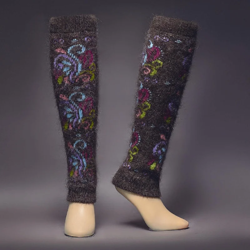 Boho Chic | Goat Wool | Weight: Heavy Weight | Women's Leg Warmers