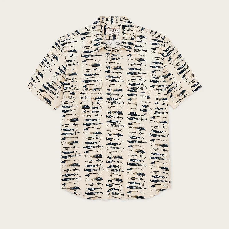 Organic Cotton Women T Shirt for Eco - Conscious WearersFILSON'S WASHED SHORT SLEEVE FEATHER CLOTH SHIRT