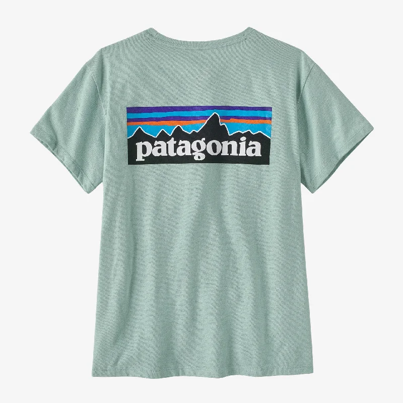 Puff Sleeve Women T Shirt for a Fashion - Forward LookPatagonia P-6 Logo Responsibili-Tee SS - Women's