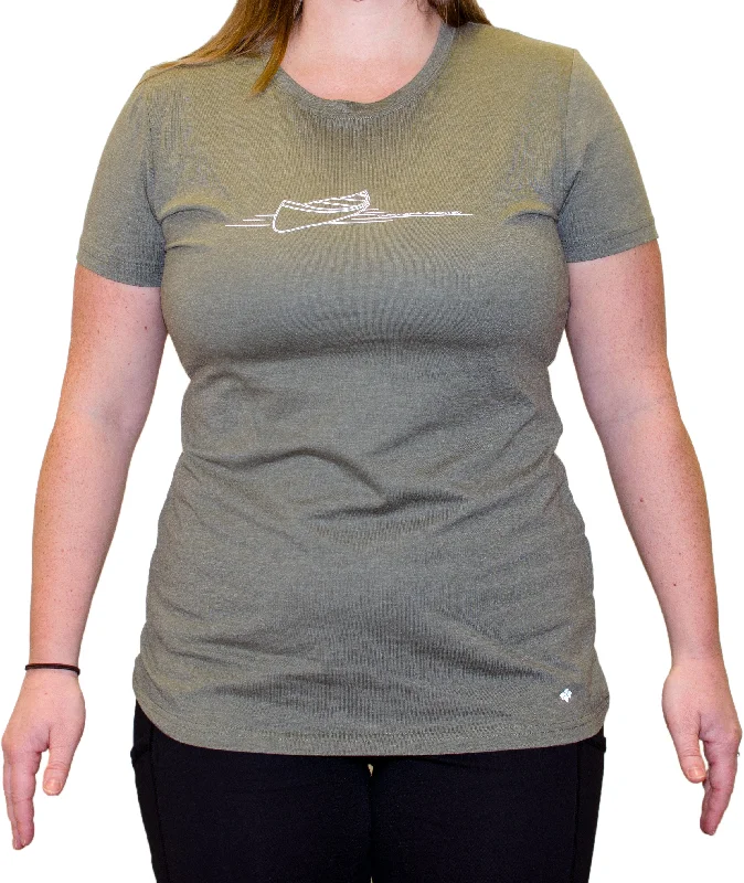 Muscle Women T Shirt for a Sporty and Casual LookOutdoors Oriented Canoe SS - Women's