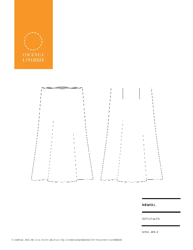 Newell Slip Skirt PDF Sewing Pattern