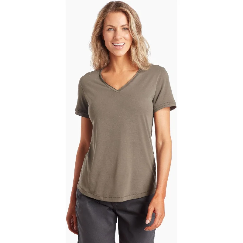 V - Neck Women T Shirt to Enhance the NecklineWomen's Juniper Short Sleeve