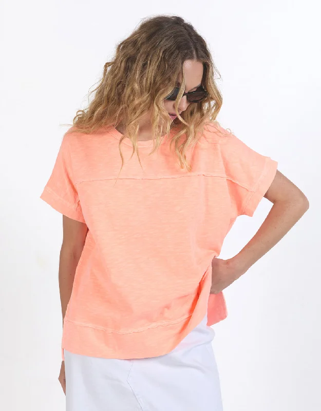 Allison Tee - Neon Peach