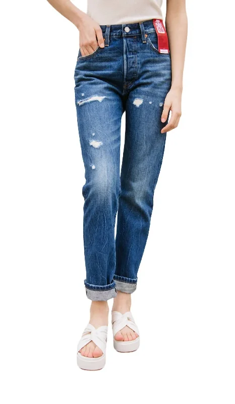 Jeggings women jeans combining the comfort of leggings and style of jeans501 Original Anniversary Edition Jeans In Dark Indigo