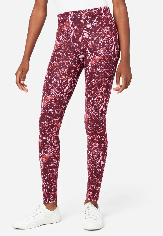 Patterned Full-Length Leggings