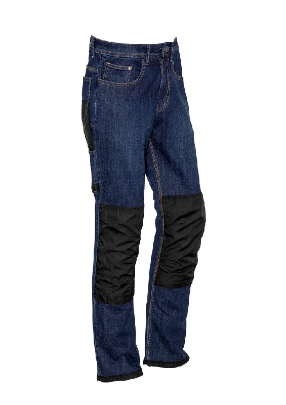 Ripped women jeans for a rebellious and fashion - forward styleSyzmik Heavy Duty Cordura® Stretch Denim Jeans ZP508