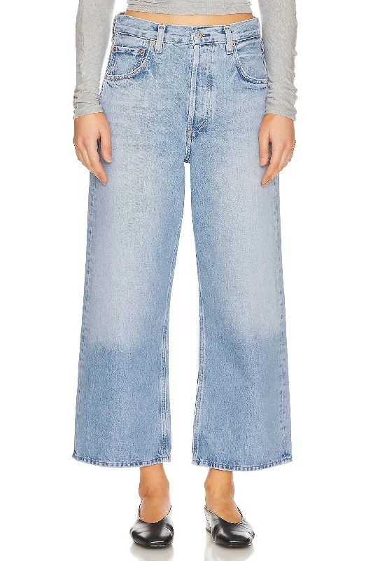 Bootcut women jeans to complement various shoe stylesGaucho Vintage Wide Leg Jeans In Misty