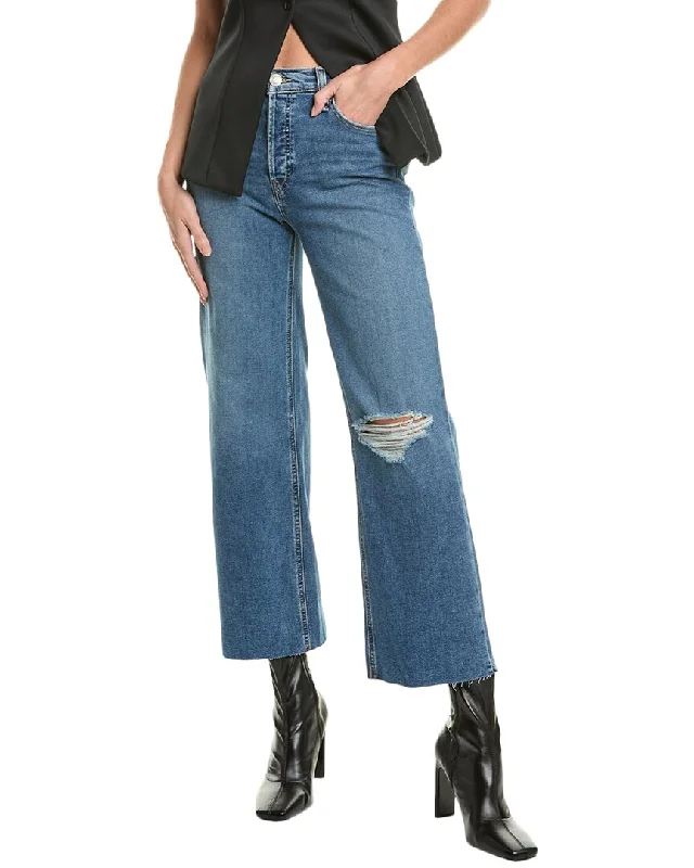 Stretch women jeans for enhanced mobility and comfortHUDSON Jeans Rosie Uptown High-Rise Wide Leg Jean