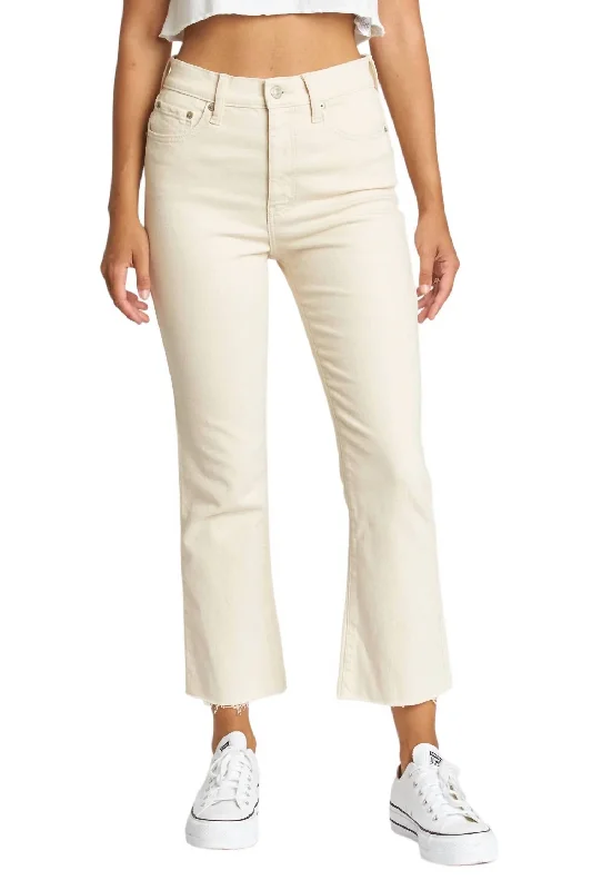 Cargo women jeans with multiple pockets for added functionalityJeans Raw Cut High In Vanilla