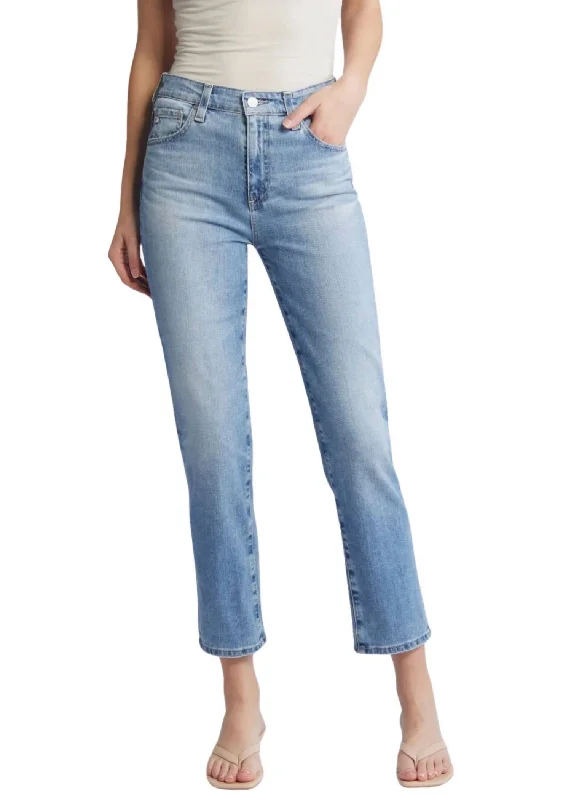 Acid - wash women jeans with a retro finishSaige Ankle Straight Leg Crop Jeans In 22 Years Whisper