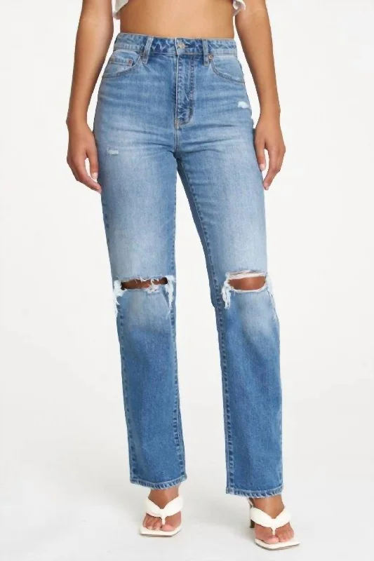 Light - wash women jeans for a fresh and summery appearanceSundaze Dad Jeans In Breathless