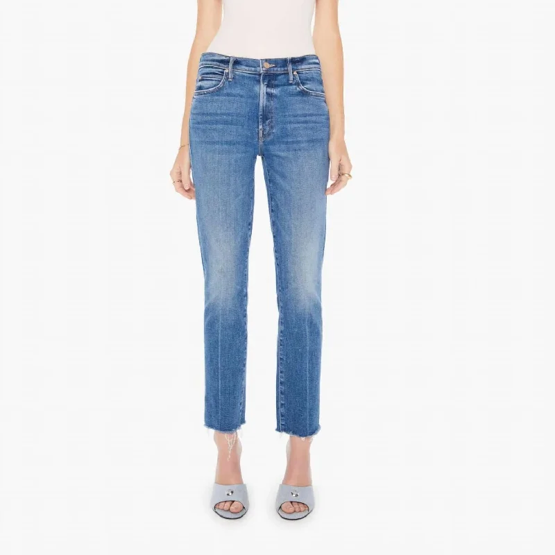 Straight - leg women jeans with a classic and timeless appealThe Rascal Ankle Fray Jeans In Opposites Attract