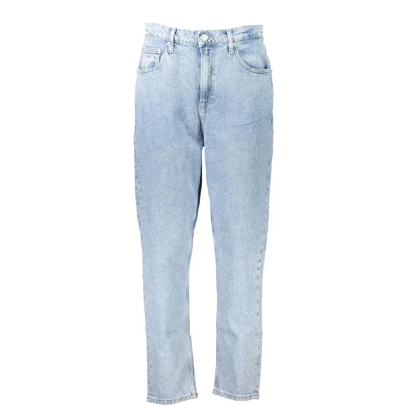 High - rise flare women jeans for a 70s - inspired lookTommy Hilfiger blue Cotton Jeans & Women's Pant