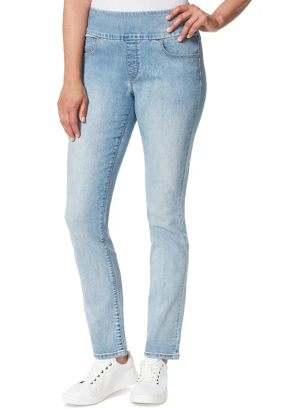 Jeggings women jeans combining the comfort of leggings and style of jeansWomens High Rise Pull On Straight Leg Jeans