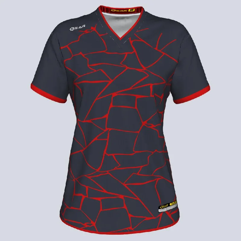 Ladies V-Lava Custom Jersey