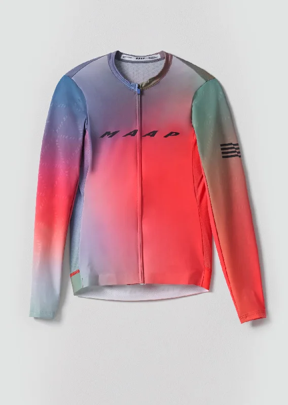 Women's Blurred Out Pro Hex LS Jersey 2.0