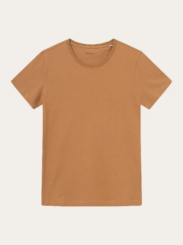 Crew Neck Women T Shirt with a Timeless DesignBasic t-shirt - Brown Sugar