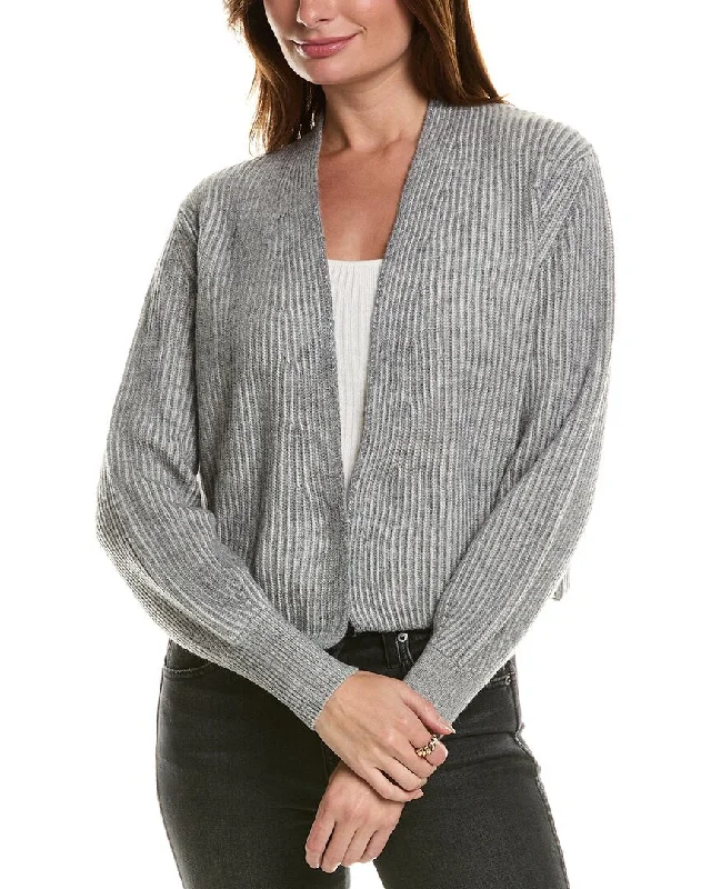 organic cotton women cardigan for an eco - friendly choiceForte Cashmere Plaited Wool & Cashmere-Blend Cardigan