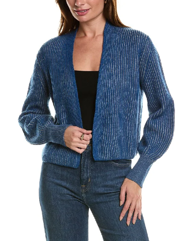 maternity women cardigan for expecting momsForte Cashmere Plaited Wool & Cashmere-Blend Cardigan