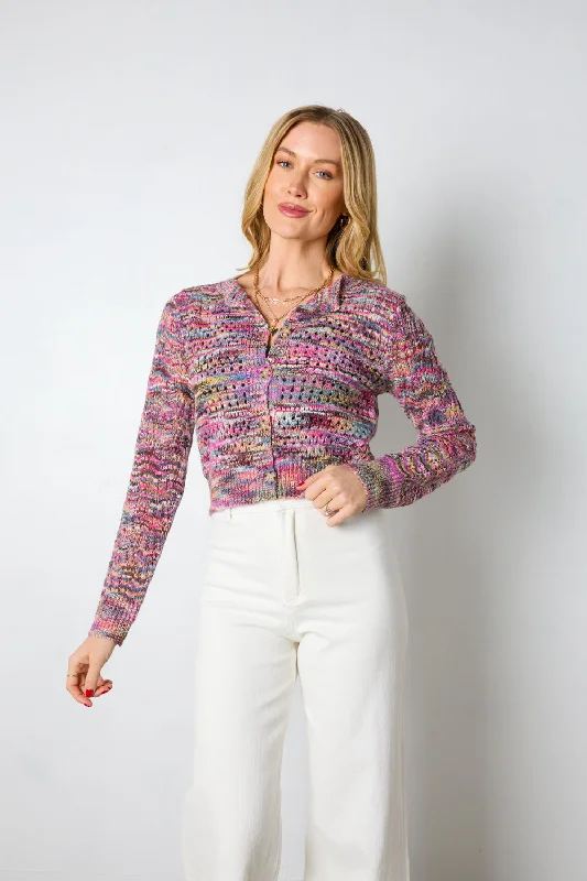 cropped women cardigan to pair with high - waisted jeansLights and Sounds Cardigan