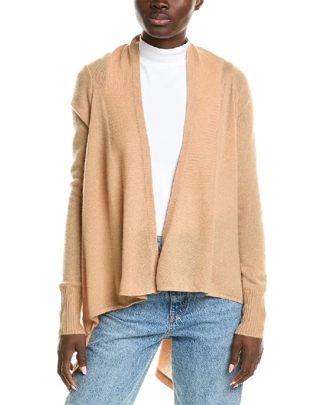 cashmere blend women cardigan for a luxurious feelQUINN Cropped Shawl Collar Cashmere Cardigan