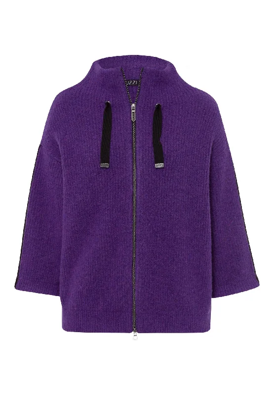 organic cotton women cardigan for an eco - friendly choiceTuzzi Purple Knitted Cardigan