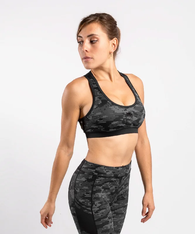 Distressed Women T Shirt with a Laid - Back AestheticVenum Power 2.0 Sport Bra - For Women - Urban digital camo