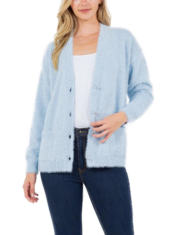 plus size women cardigan for comfortable layeringWomens Jewel Buttons Cardigan Cardigan Sweater