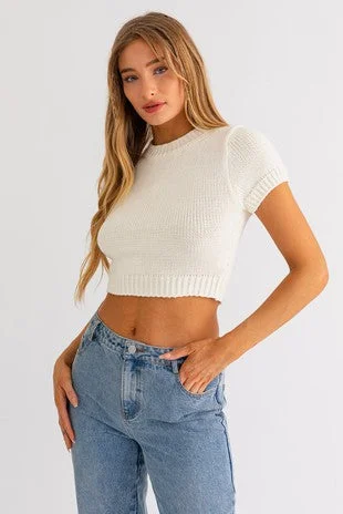 Wren Sweater Top-Ivory