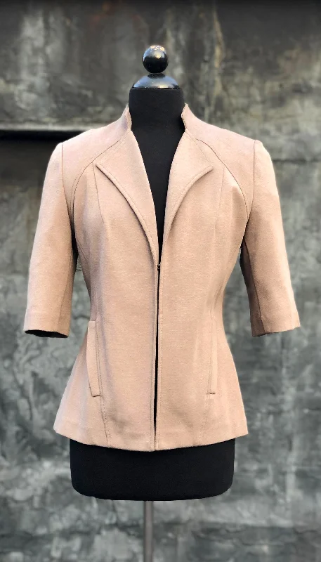 Women's Slim - Fit Blazers in Charcoal Gray for a Professional AppearanceMinimal Blazer/ Taupe