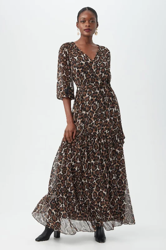 Maxi Women Dress with Floral Print for a Bohemian VibeSHALINA DRESS