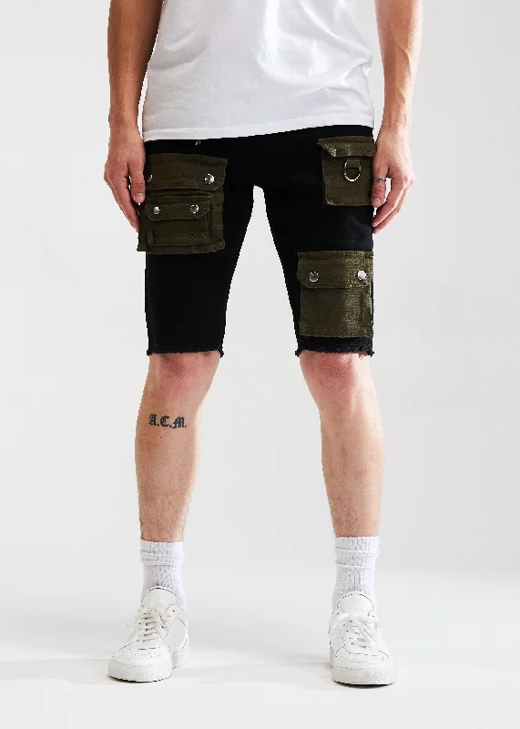 Axel Cargo Short (Black/Olive)