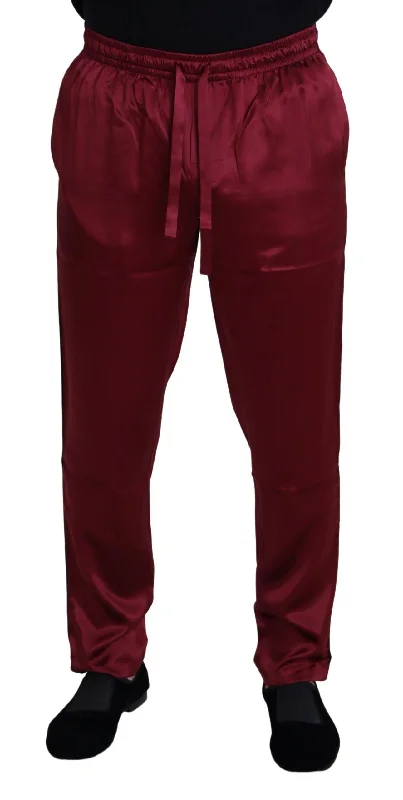 Dolce & Gabbana Silk Lounge Pants in Men's