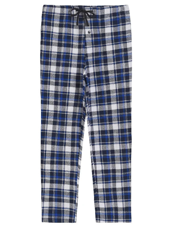 Men's Flannel Pajama Pants Cotton Lounge Pants with Pockets