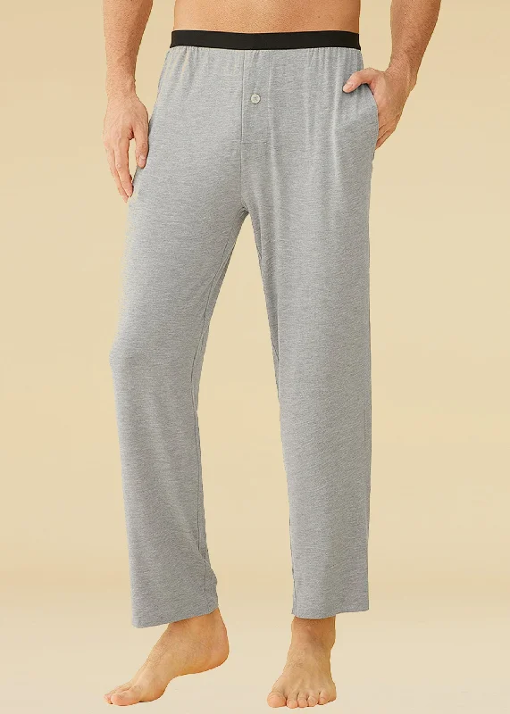 Men's Bamboo Viscose Pajama Bottoms Lounge Pants with Pockets