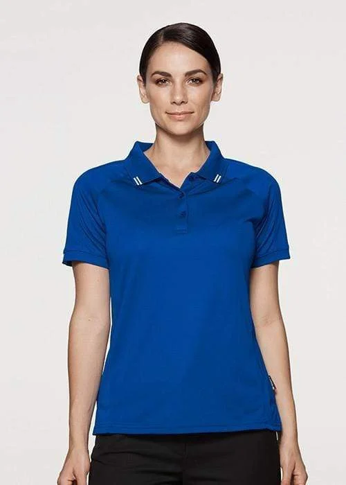 Sheer mesh panel polo shirt for a trendy twistAussie Pacific Flinders Women's Polo Shirt 2308