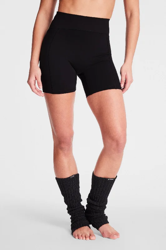 Plus Size Women Shorts with a Comfortable and Stylish FitBella Bonded Bike Short - Black