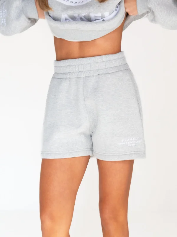 Printed Animal Print Women Shorts for a Wild and Stylish AppearanceSerena Jogger Shorts - Marl Grey