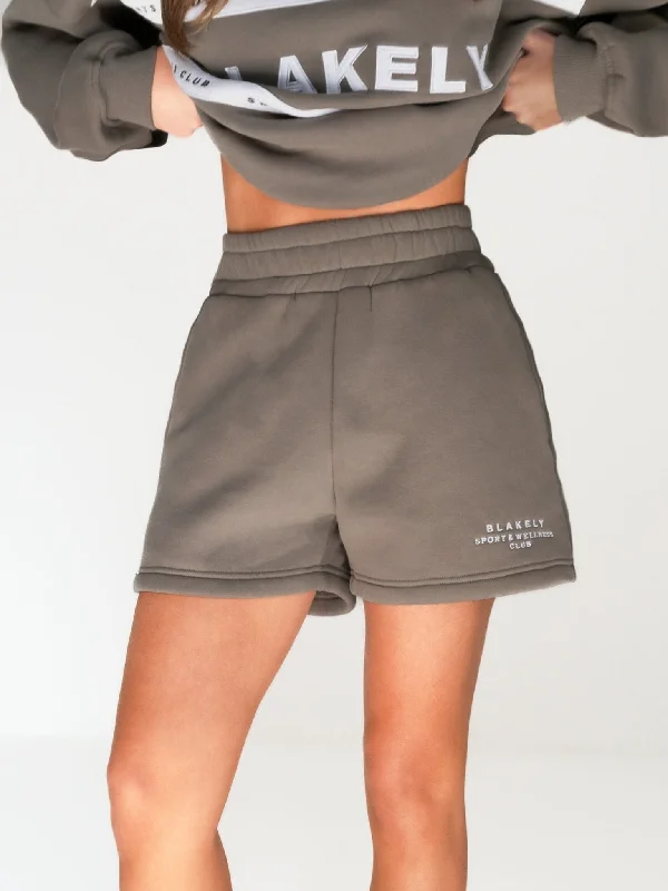 Ruffled Hem Women Shorts to Add a Feminine TouchSerena Jogger Shorts - Safari Green