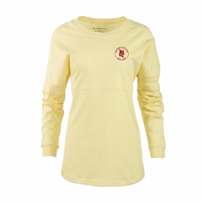 Women's elbow - patch long sleeve corduroy shirtWomen's Daffodil Jersey from Boxercraft