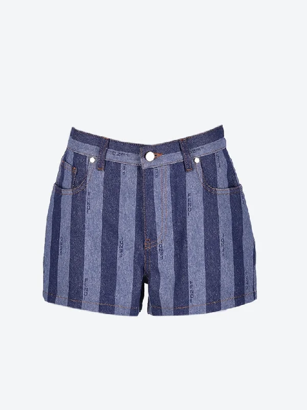 Patterned Geometric Women Shorts for a Modern AppealPequin denim shorts