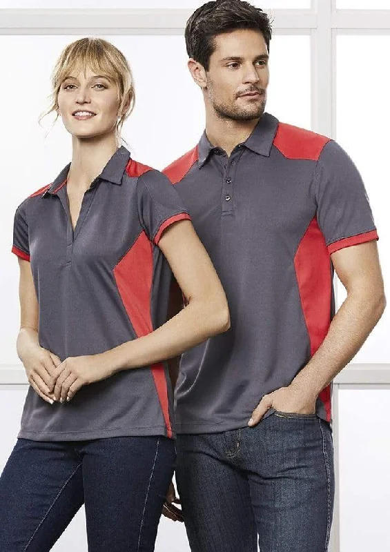 Hand - wash only polo shirt with delicate embroideryBiz Collection Rival Ladies Polo P705LS