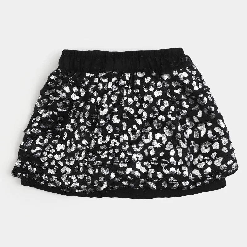 Girls Fancy Casual Skirt - Black