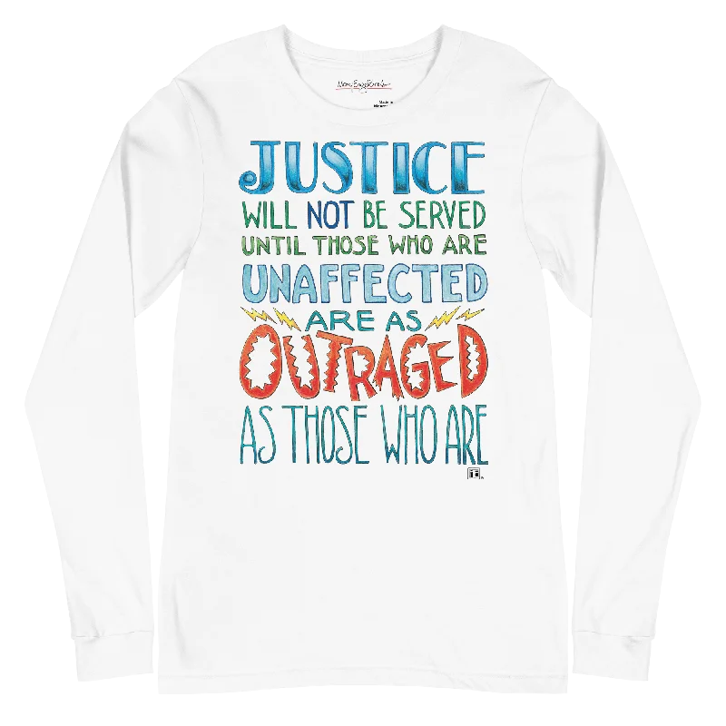 Women's tall long sleeve shirt with extra lengthJustice Long Unisex Sleeve Shirt